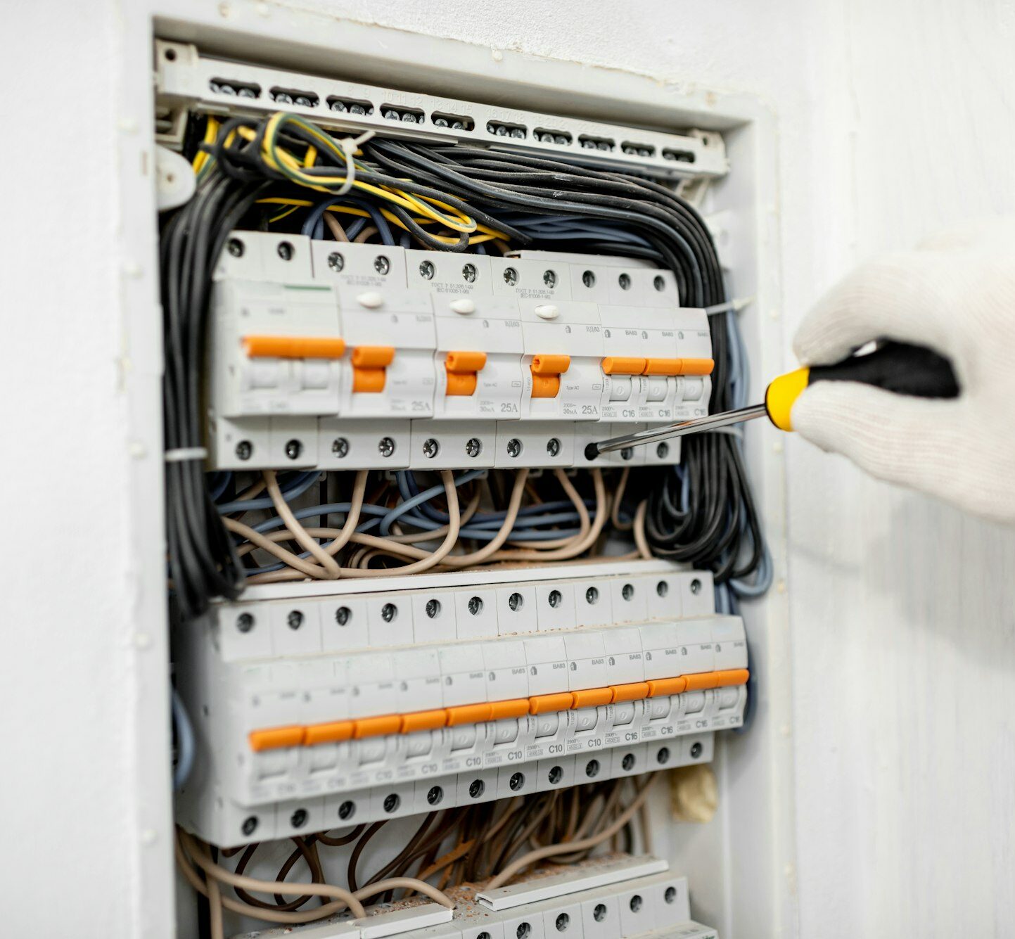 Installing or repairing electrical panel