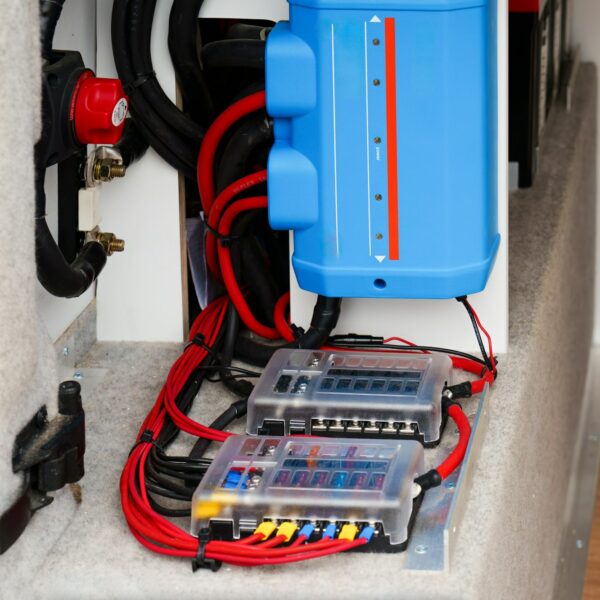 Electrical Installation, Chargers, Fuses in a Self-Built, Converted Minibus to Mobile Home, RV